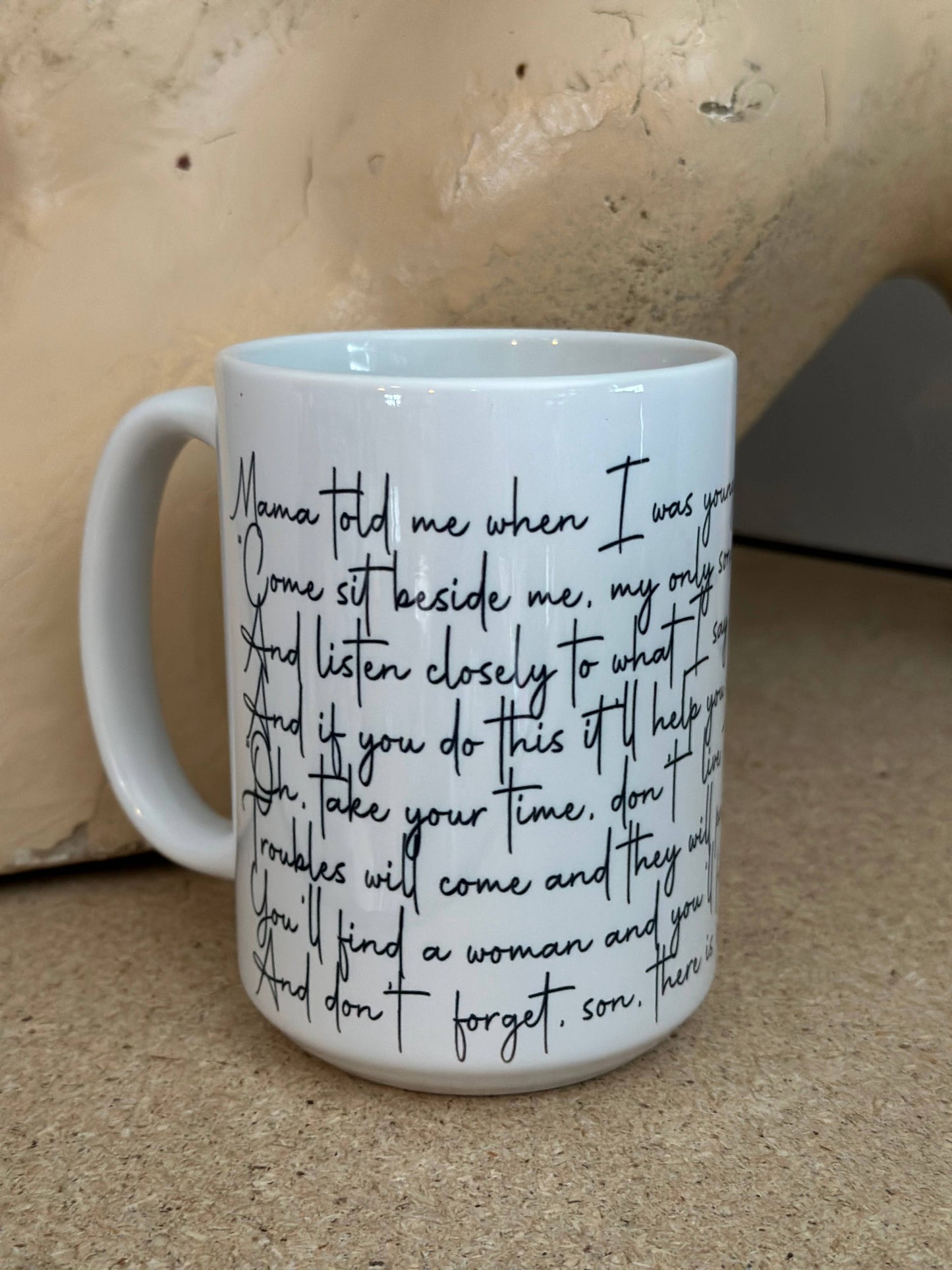 Crooked Halo - Simple Man Lyric 15oz Ceramic Coffee Mug