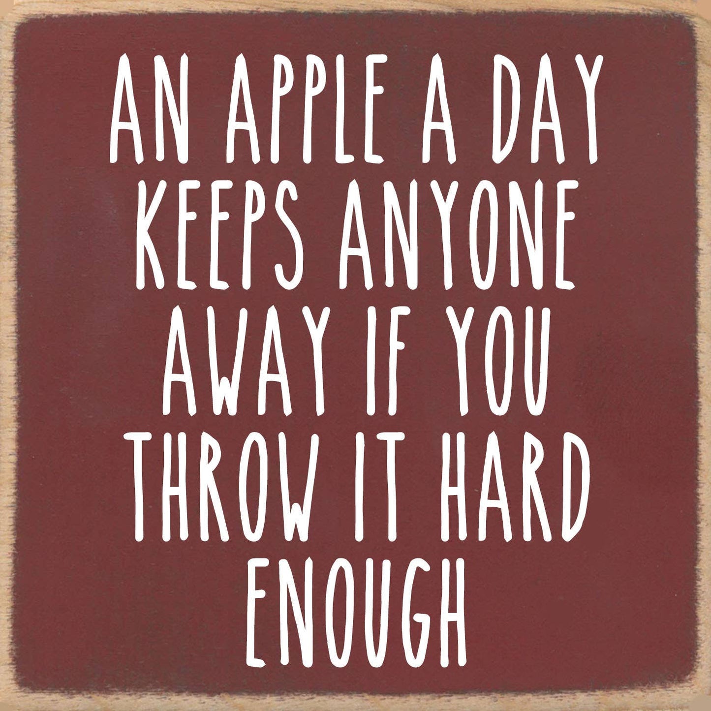 Funny Signs - An Apple