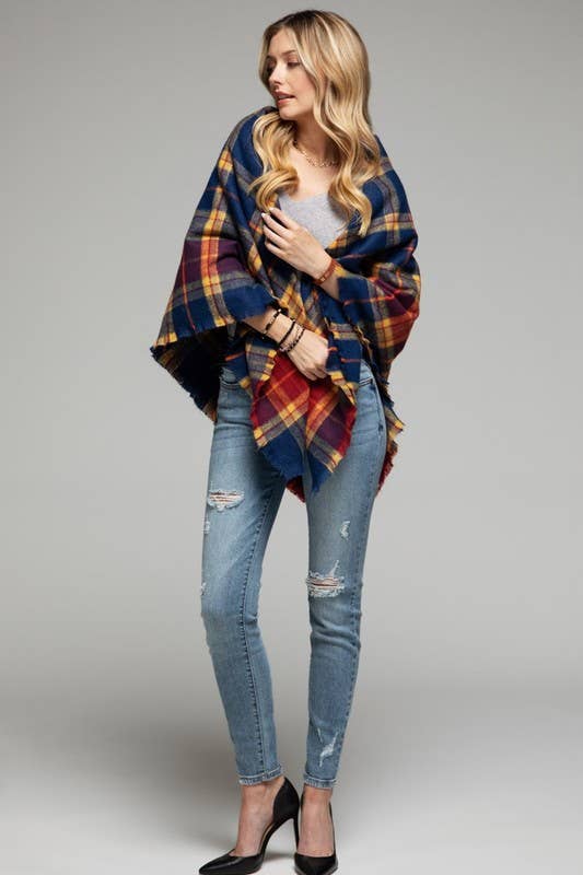 Urbanista Outlet Tartan Plaid Square Scarf