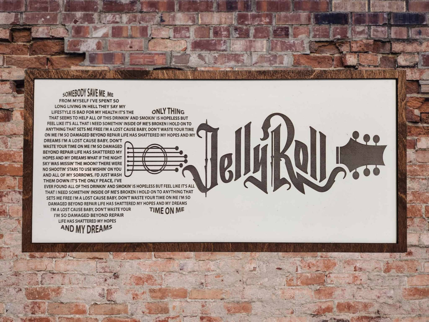 Jelly Roll - Save Me - Song Lyrics Sign