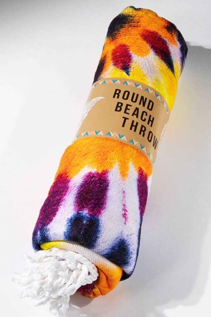 Vibrant Tie-Dye Towel