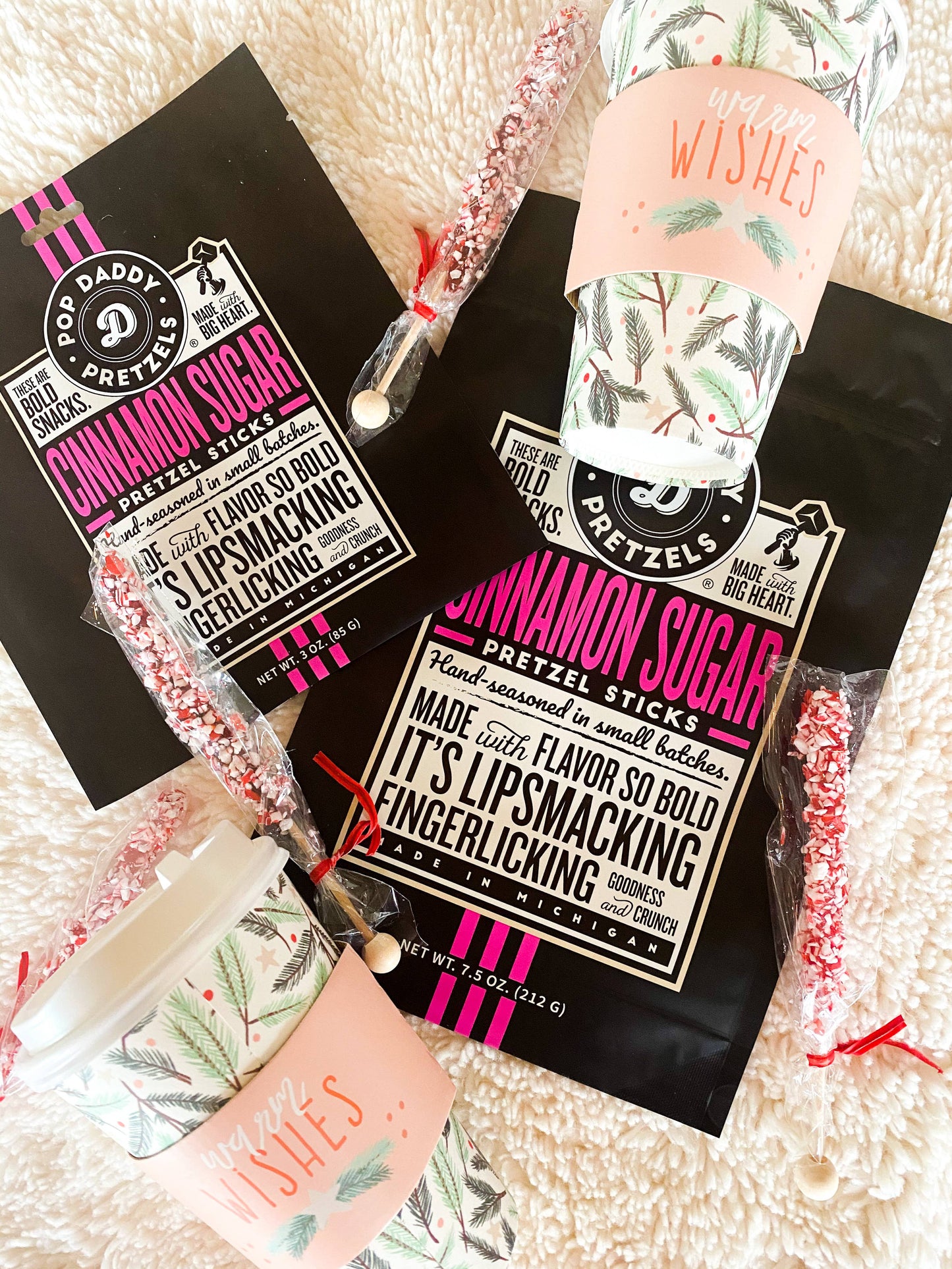 Pop Daddy Snacks - Pop Daddy – Cinnamon Sugar Seasoned Pretzels 3.0oz