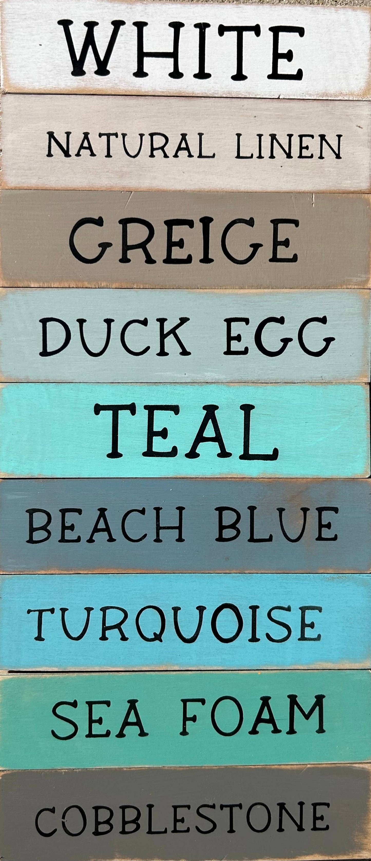 It’s All Shits & Giggles - Funny Rustic Wood Sign (Duck Egg)