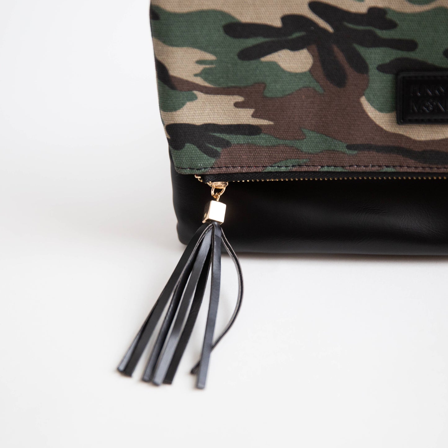 Fold Over - Camo & Black w Red