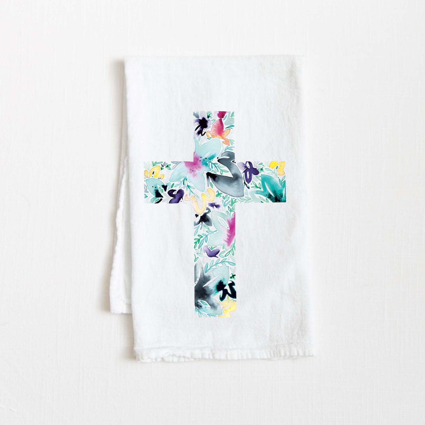 Cross Flour Sack Tea Towel - Amanda Klein Co.