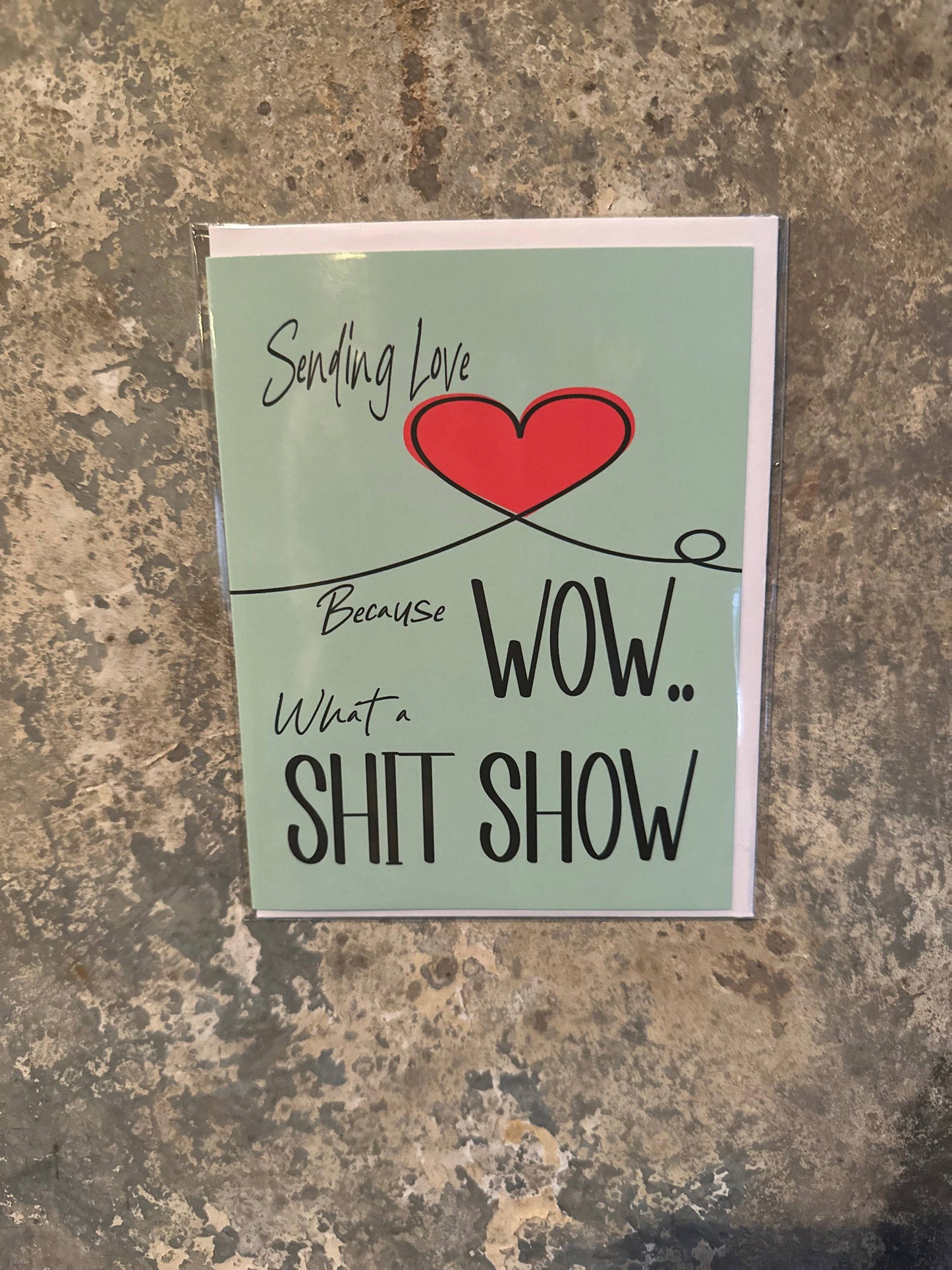 Crooked Halo - What a Shitshow Greeting Card