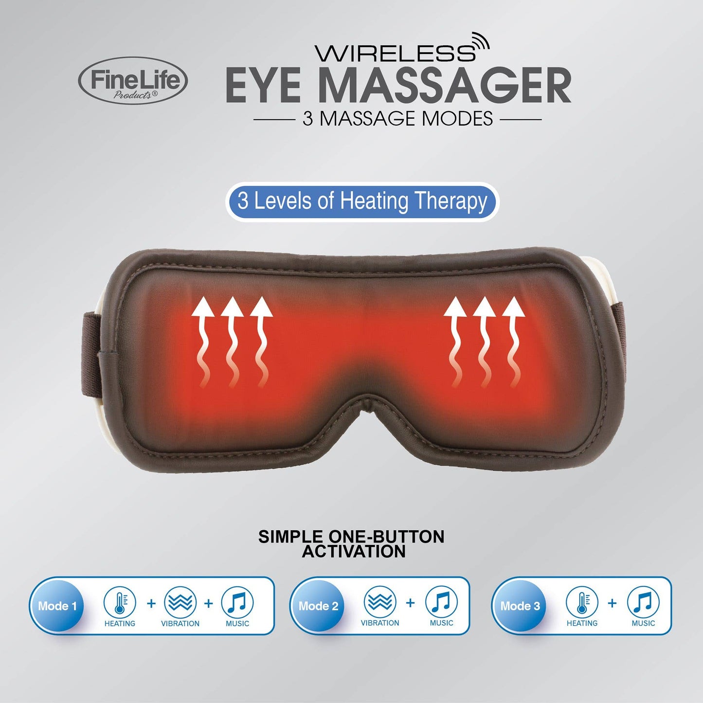 Heated Eye Massager with Integrated Sound Therapy