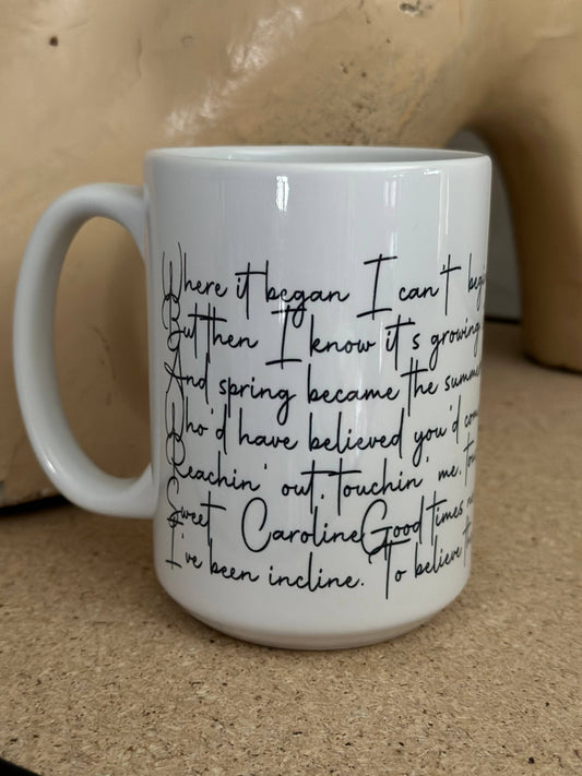 Crooked Halo - Sweet Caroline 15oz Ceramic Coffee Mug