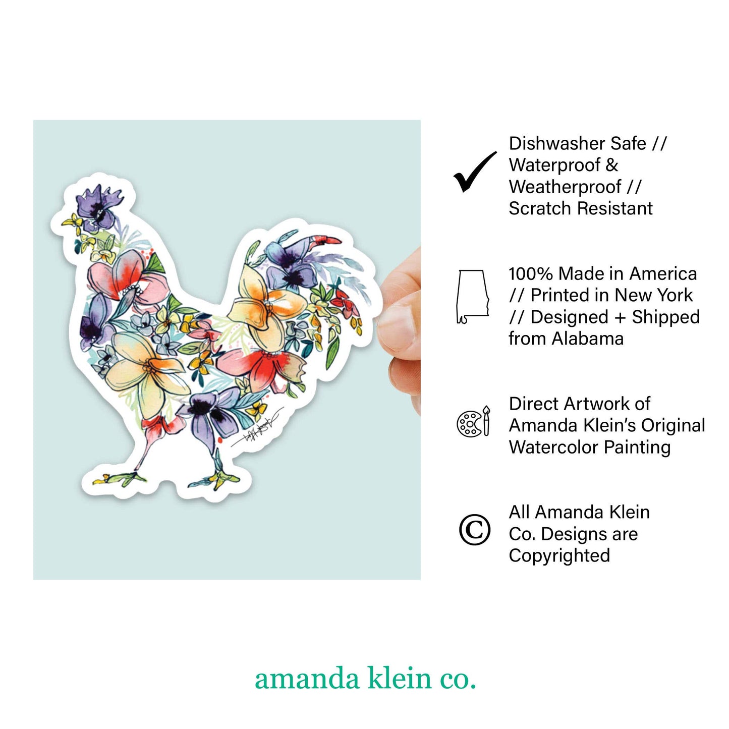 Amanda Klein Co. - Cross Vinyl Decal Sticker