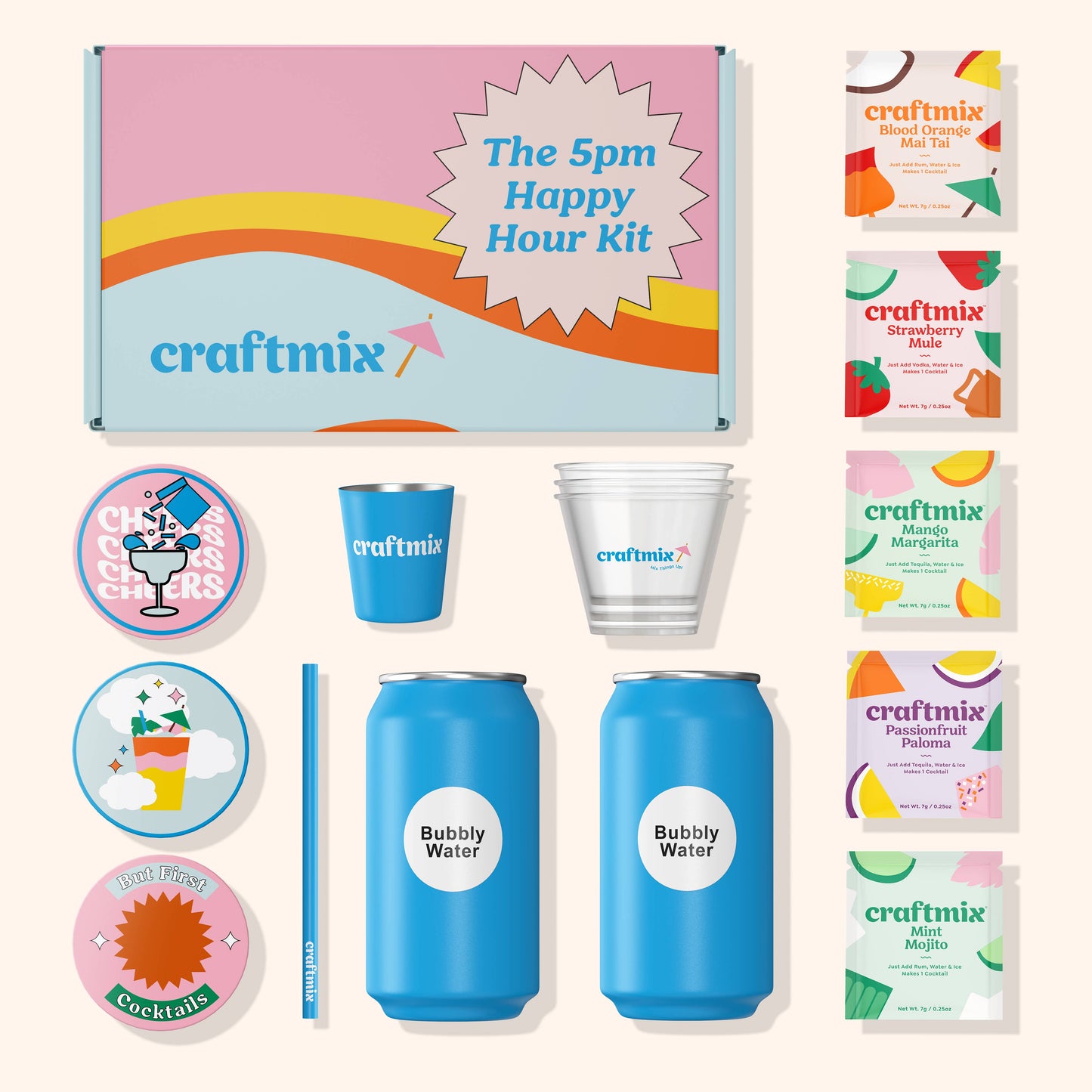 Craftmix - 5PM Happy Hour Kit - For Cocktails / Mocktails