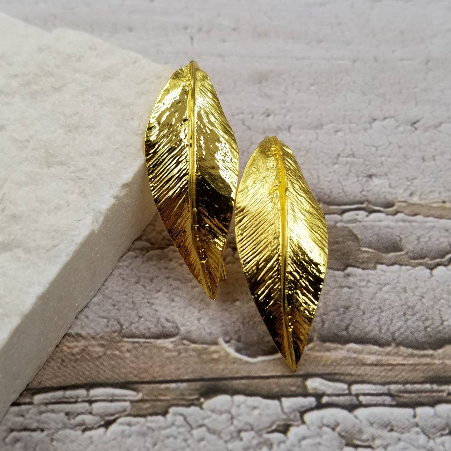 Gold Leaf Earrings