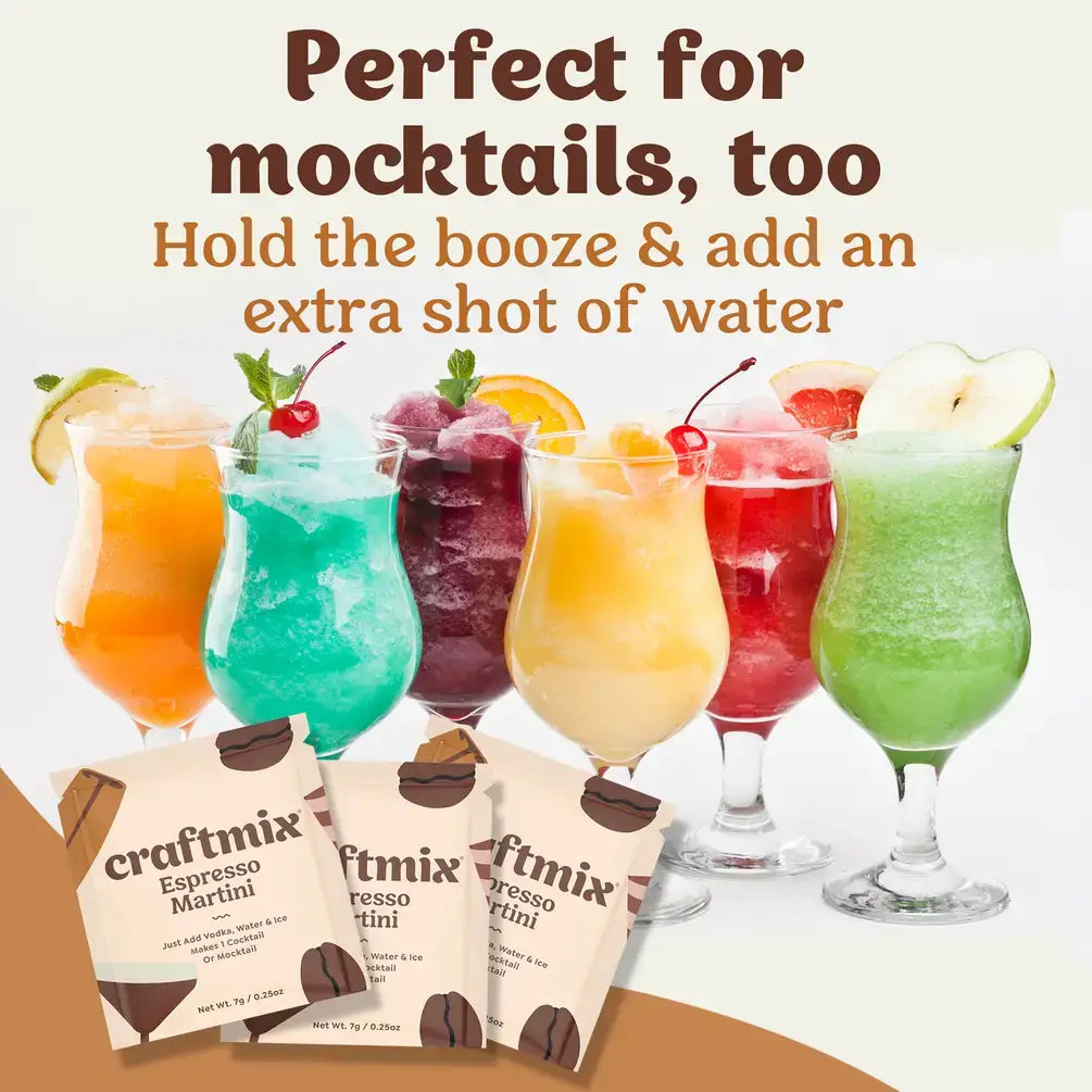 Craftmix - Espresso Martini Cocktail / Mocktail Mixer - Single Packets