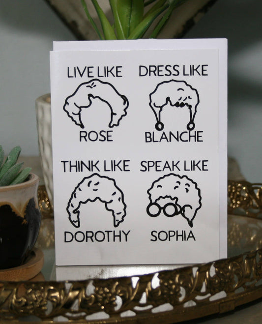 Crooked Halo - Golden Girls Greeting Card