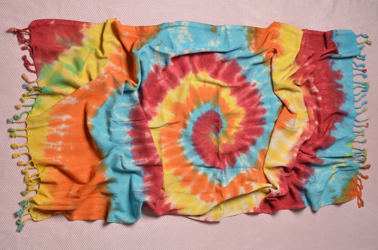 Cotton Turkish Bath and Beach Towel - Tie-dyed