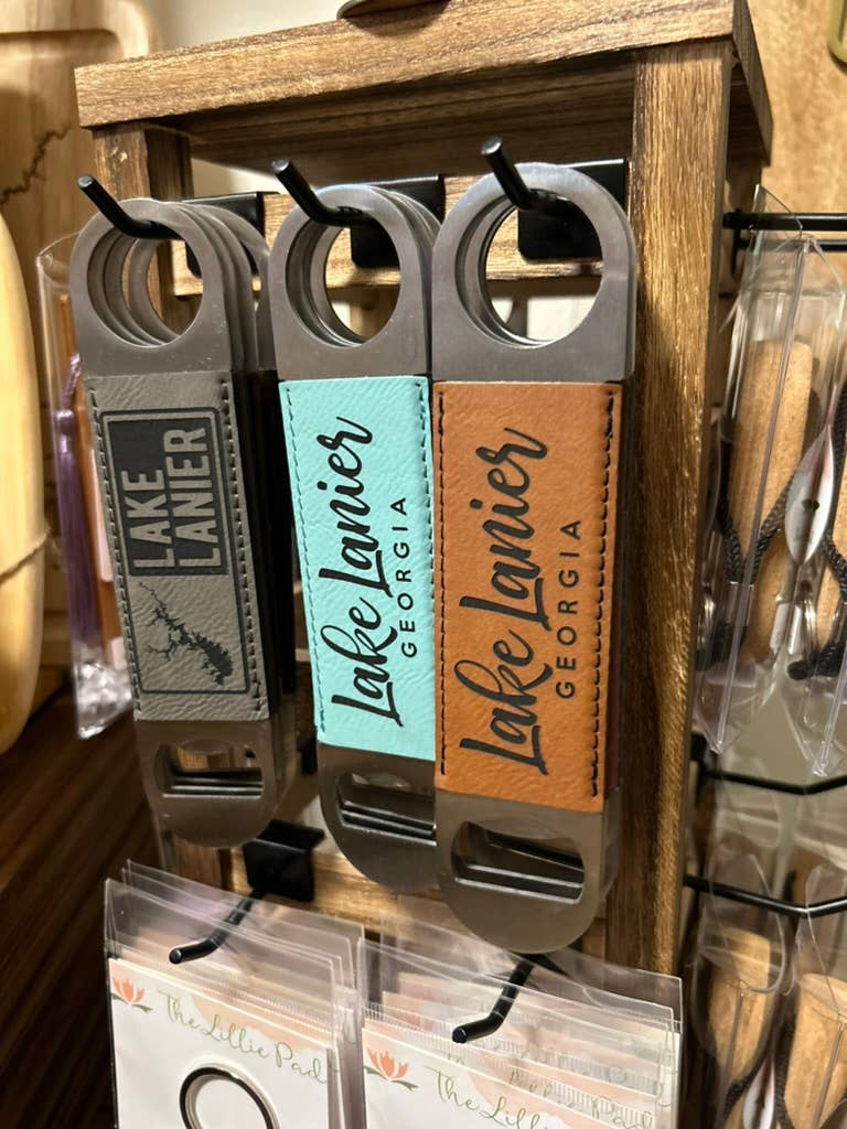 Customized Lake Bottle Opener - Teal