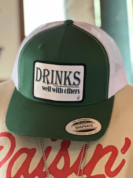 Crooked Halo - Drinks Well With Others Hat (Multiple Color Options)