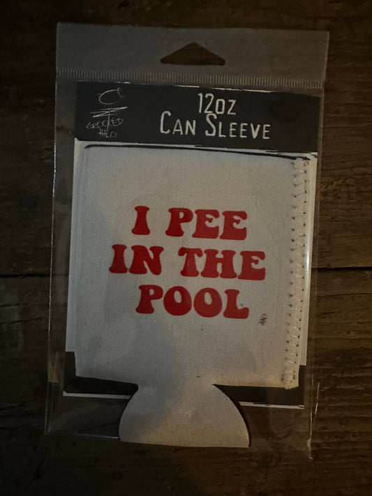 Crooked Halo - "I Pee in the Pool" Neoprene Can Sleeve