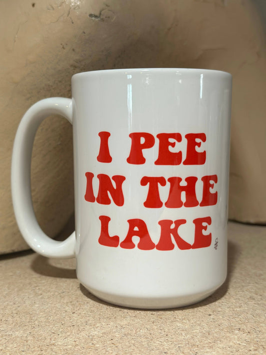 Crooked Halo - I Pee in the Lake 15oz Ceramic Coffee Mug