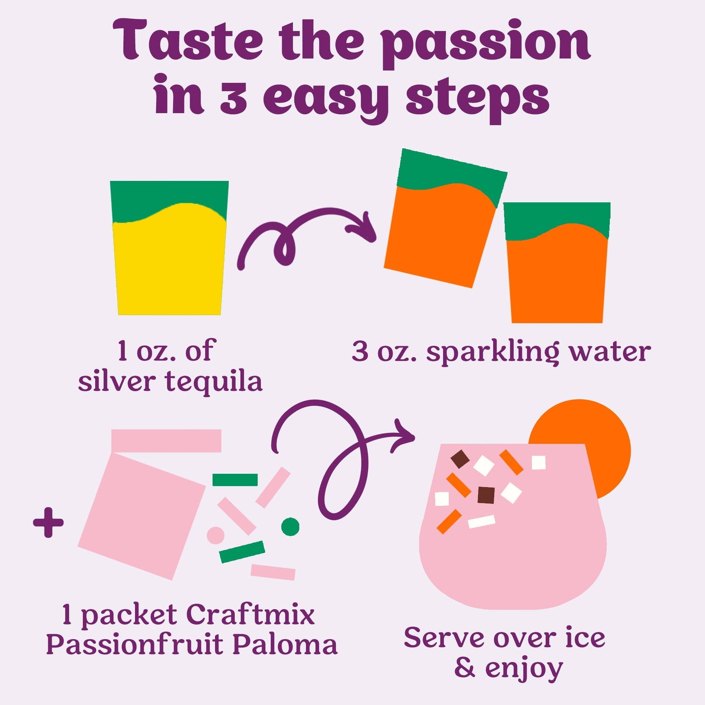 Craftmix - Passionfruit Paloma Mixer - Single Packets