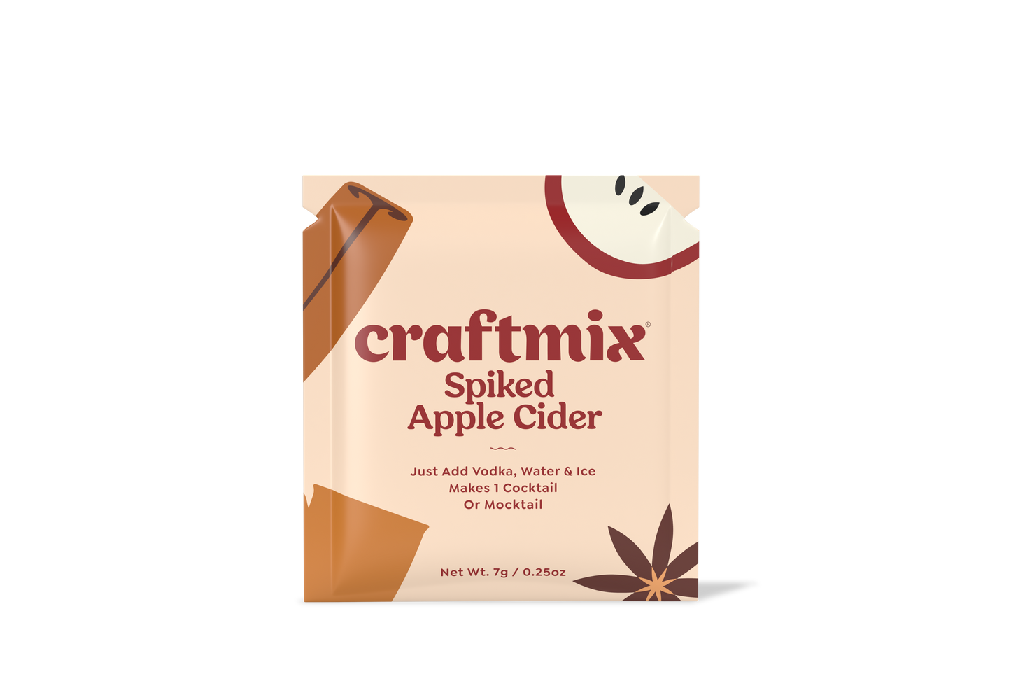 Craftmix - Spiked Apple Cider Cocktail / Mocktail Mixer -Single Packets