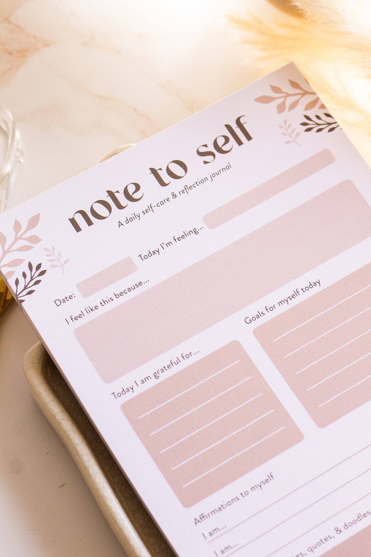 'Note to Self' Journal Notepad