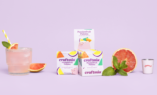 Craftmix - Passionfruit Paloma Cocktail / Mocktail Mixer - 24ct Caddy