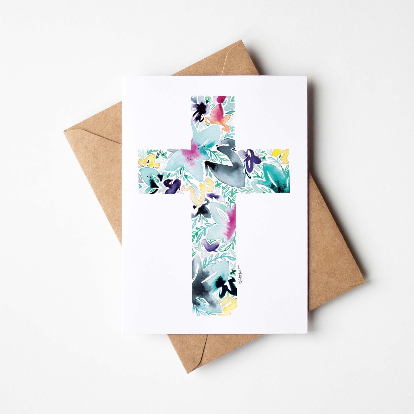 Cross Floral Note Card Stationery Set - Amanda Klein Co.