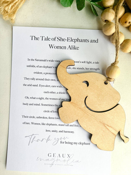 Geaux Magnolia - Elephant Sisterhood & Friendship Ornament