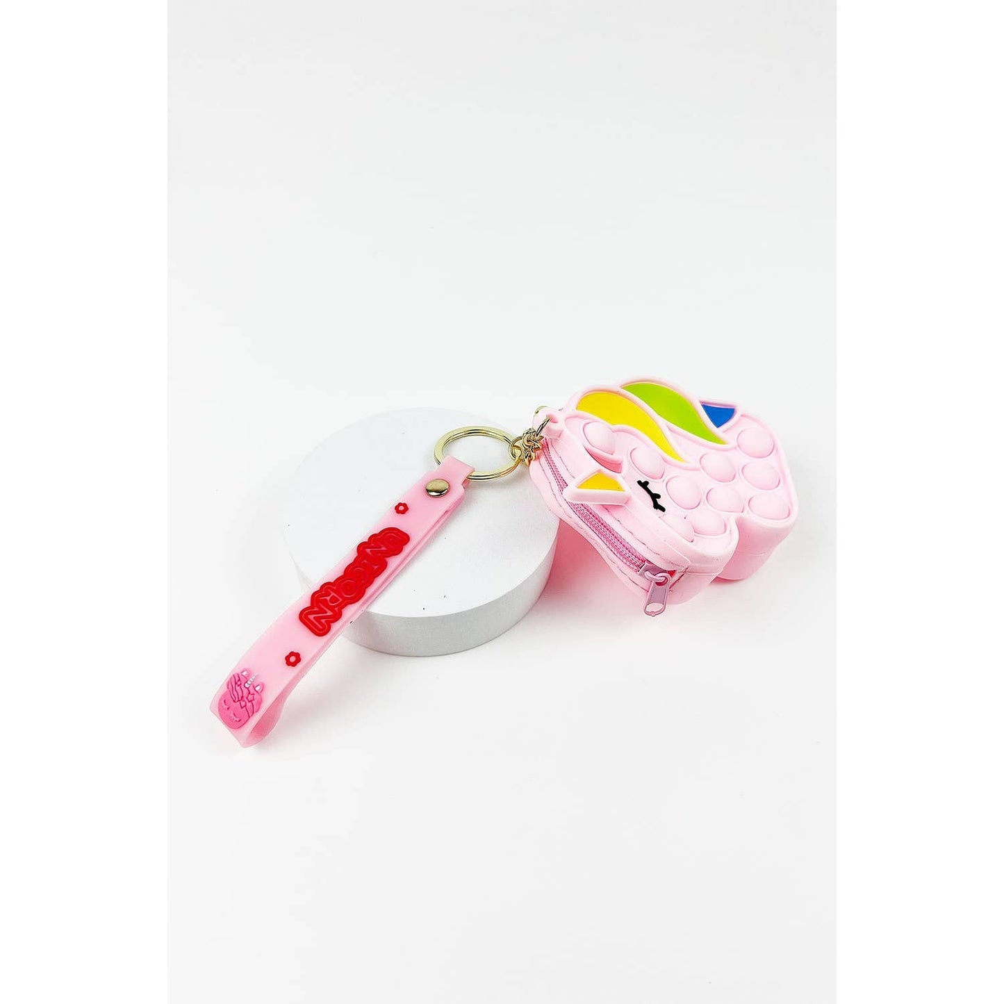 Unicorn Pop-it Fidget Toy, Mini Purse and Keychain all-in-one