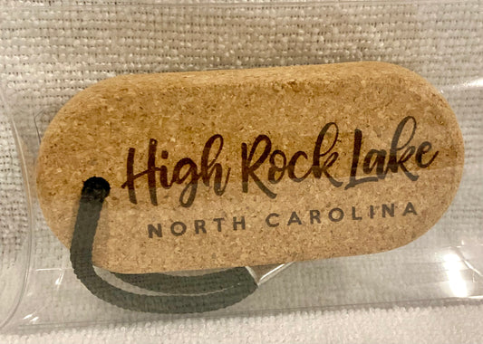 High Rock Lake Floating Cork Keychain