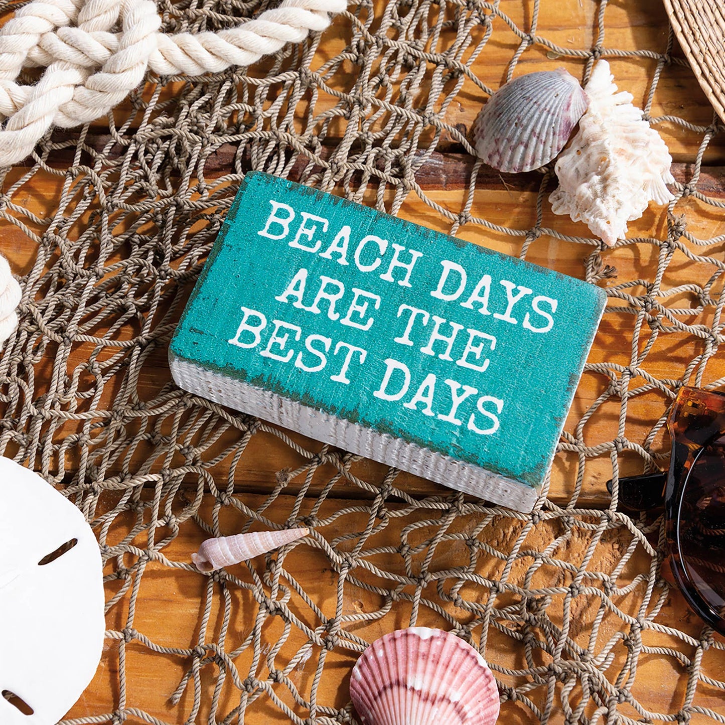 Beach Days Are The Best Days - Mini Block Sign