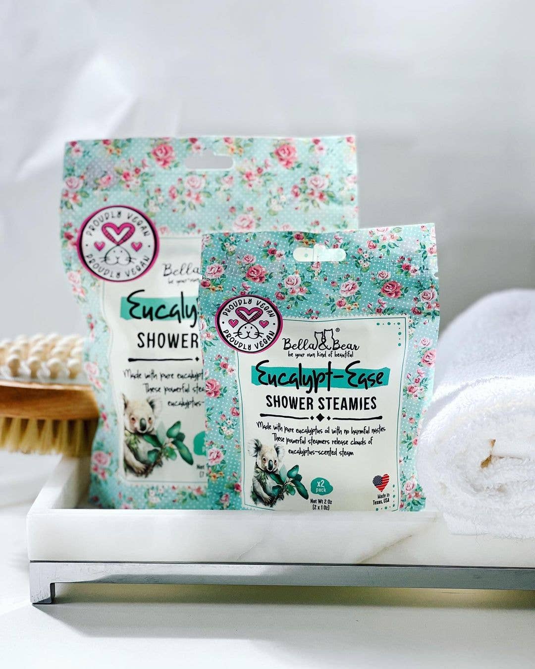 Eucalypt-Ease Shower Steamers with Essential Oils Mini Pack