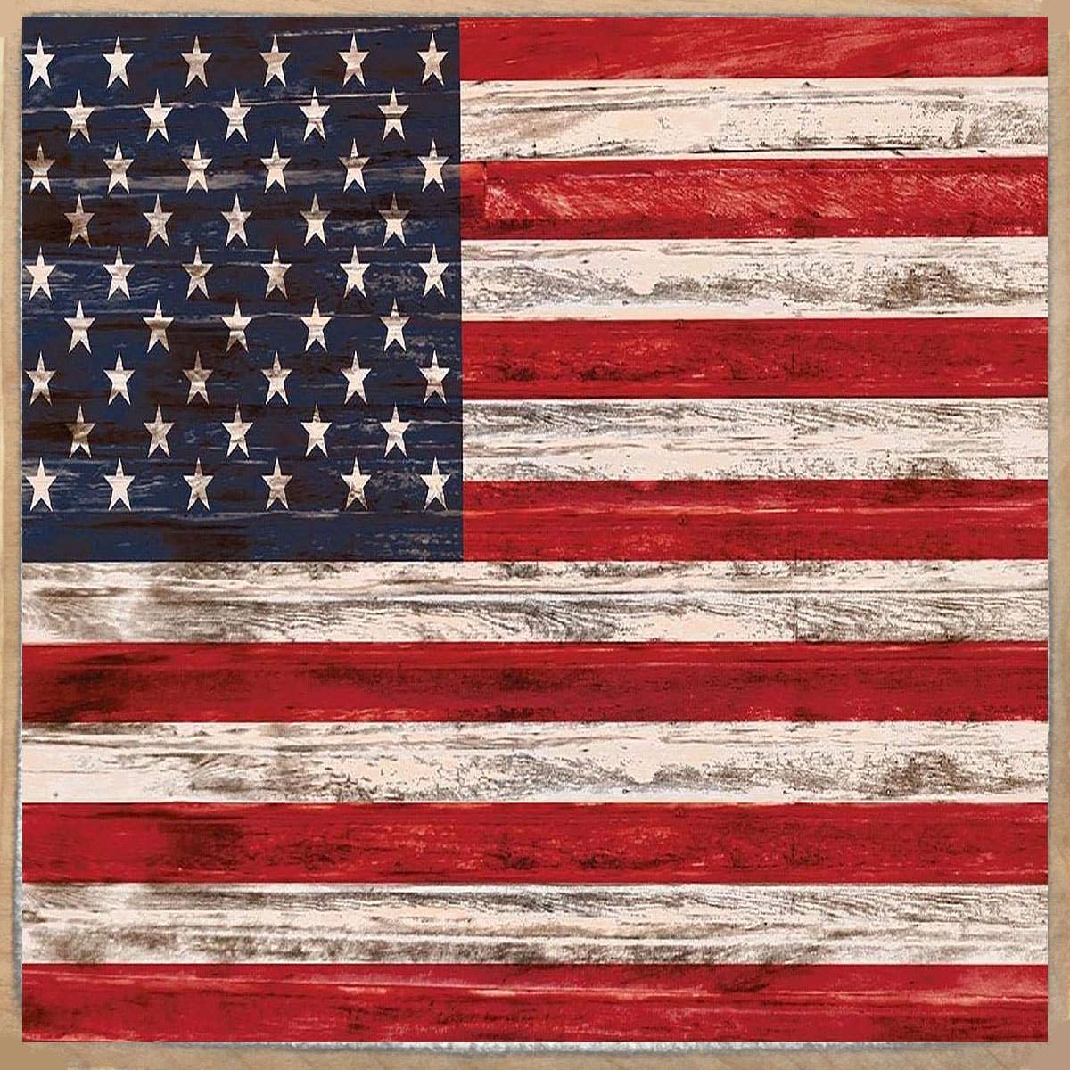 American Flag - 4X4 Sign
