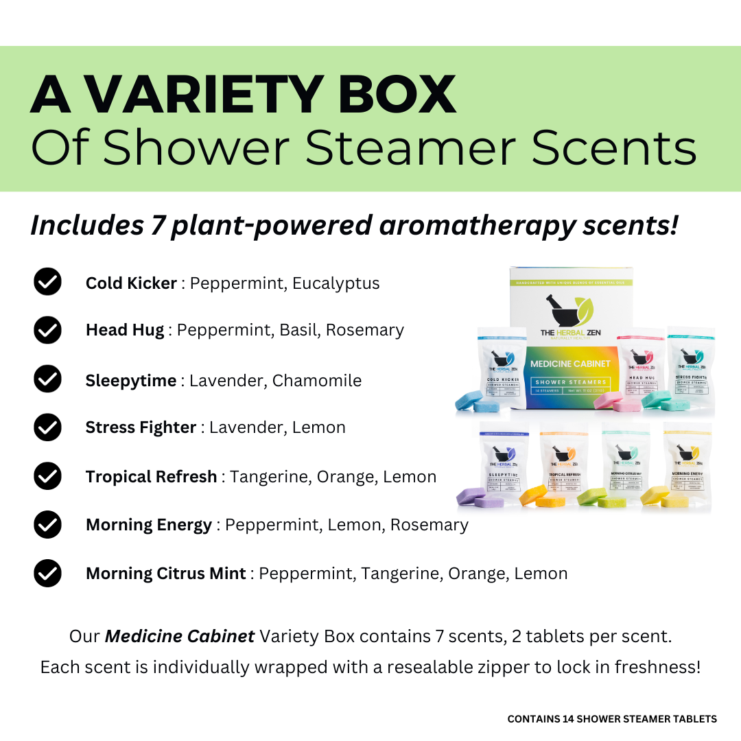 The Herbal Zen - Aromatherapy Shower Steamers Gift Box | Handmade in USA