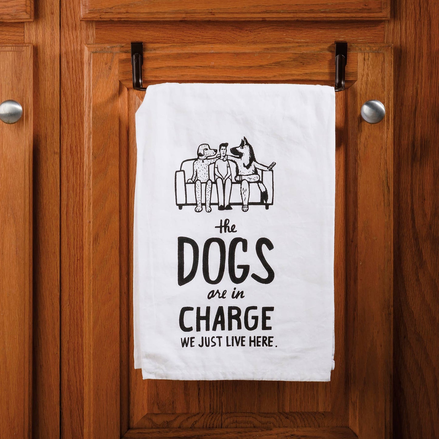 Primitives by Kathy - The Dogs Are In Charge Kitchen Towel