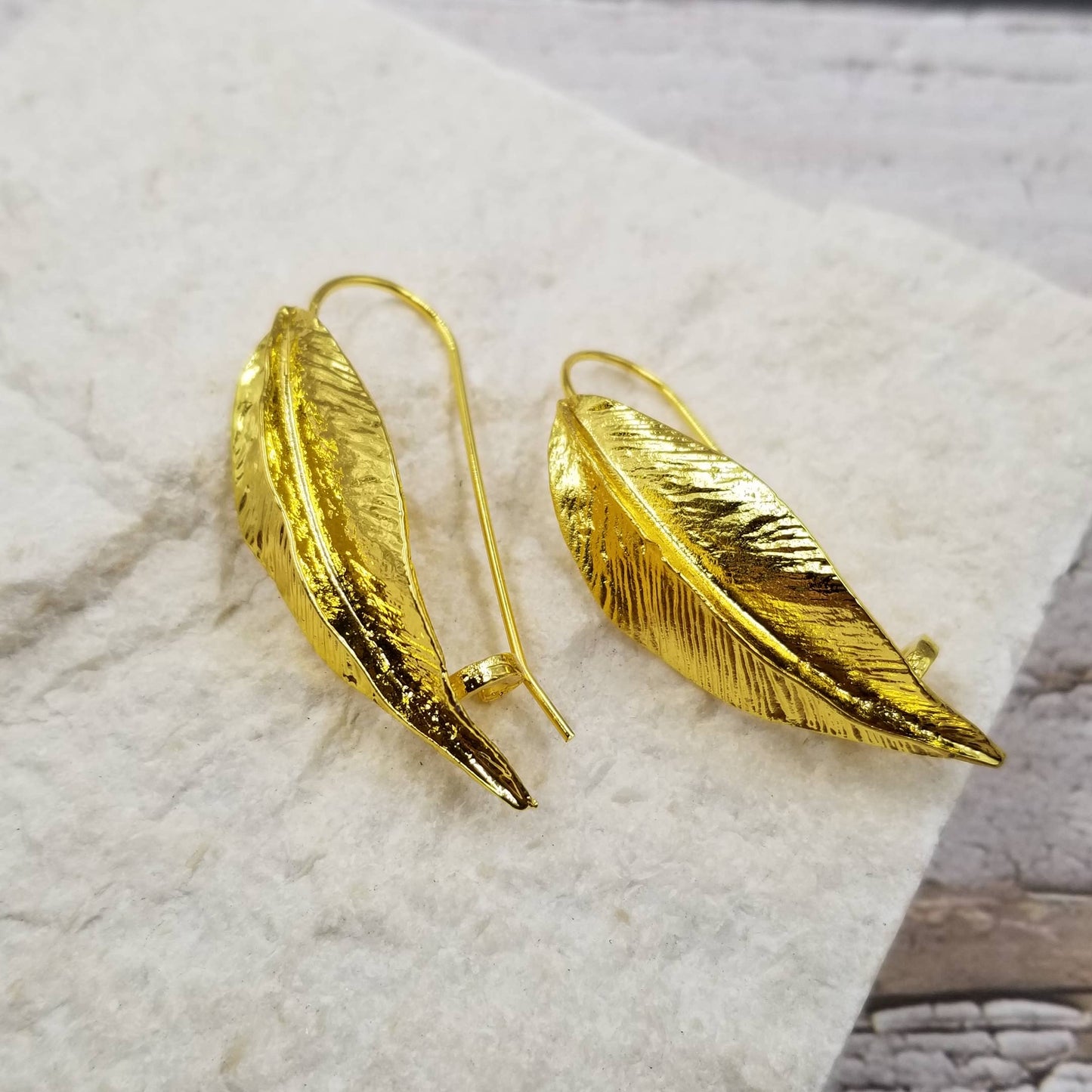 Gold Leaf Earrings