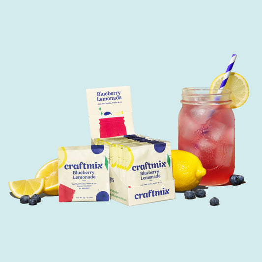 Craftmix - Blueberry Lemonade Cocktail / Mocktail Mixer - 24ct Caddy