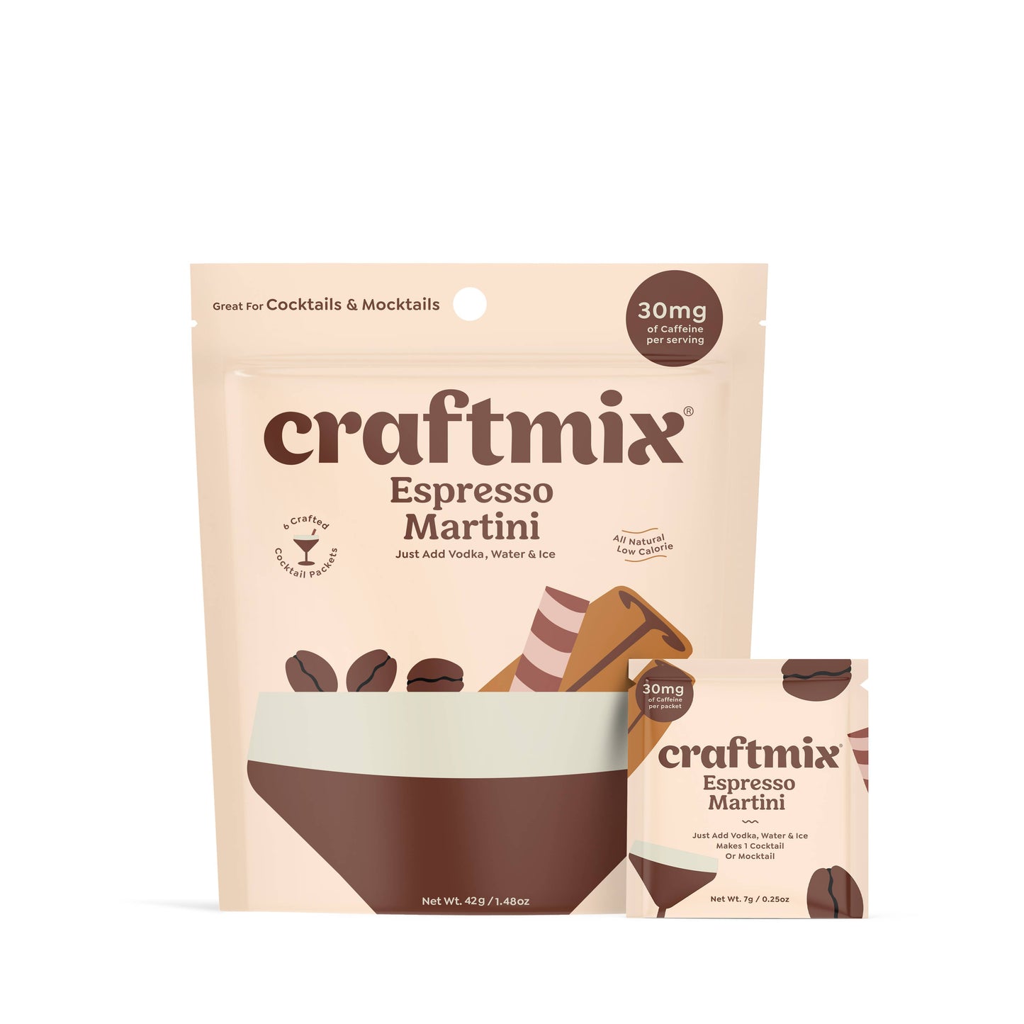 Craftmix - Espresso Martini Cocktail Mixer - 6 Servings Multipack