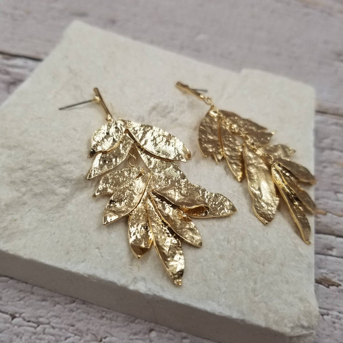 Multi-Layer Leaf Earrings