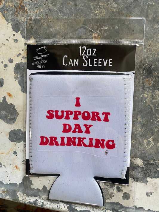 Crooked Halo - "Support Day Drinking" Neoprene Can Sleeve