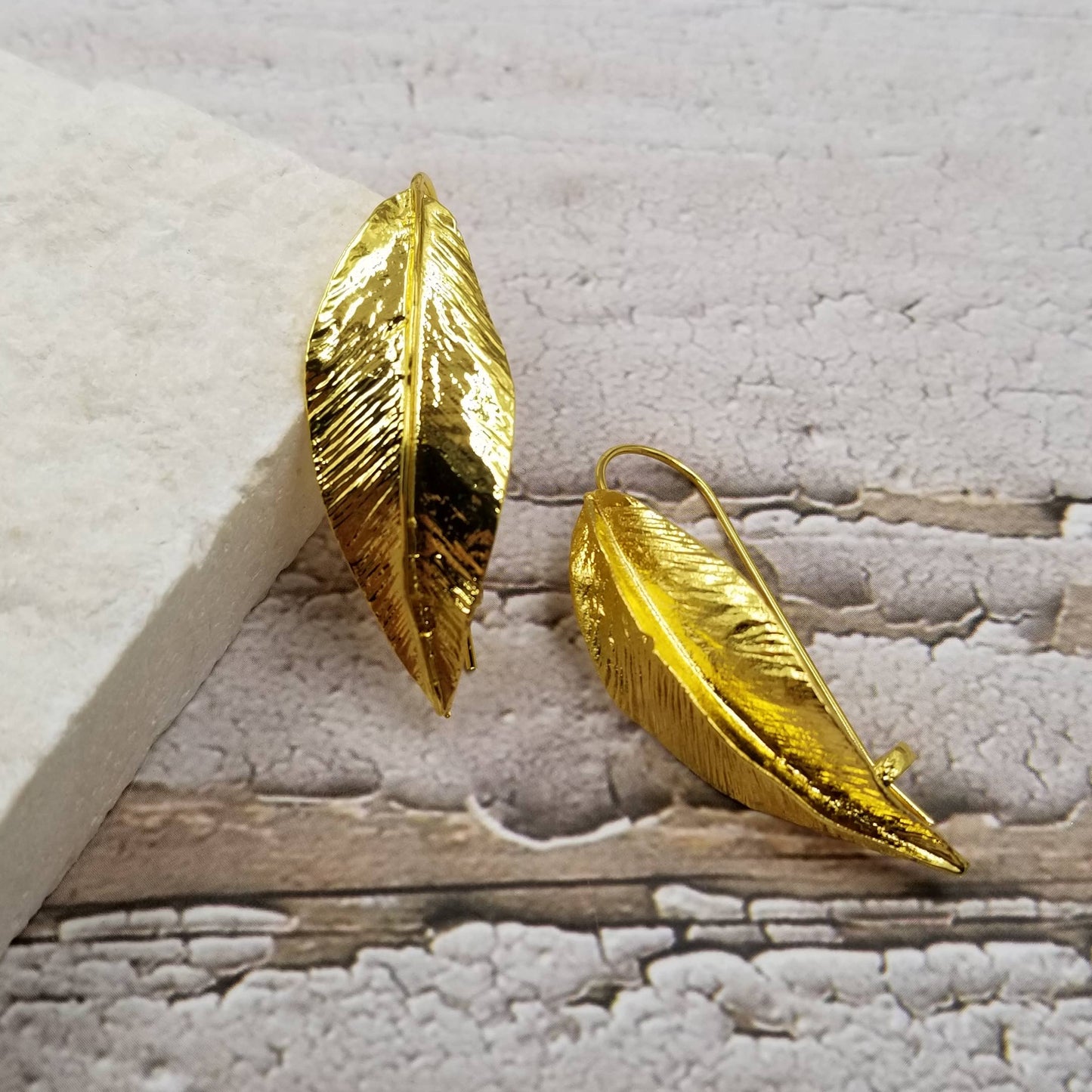 Gold Leaf Earrings