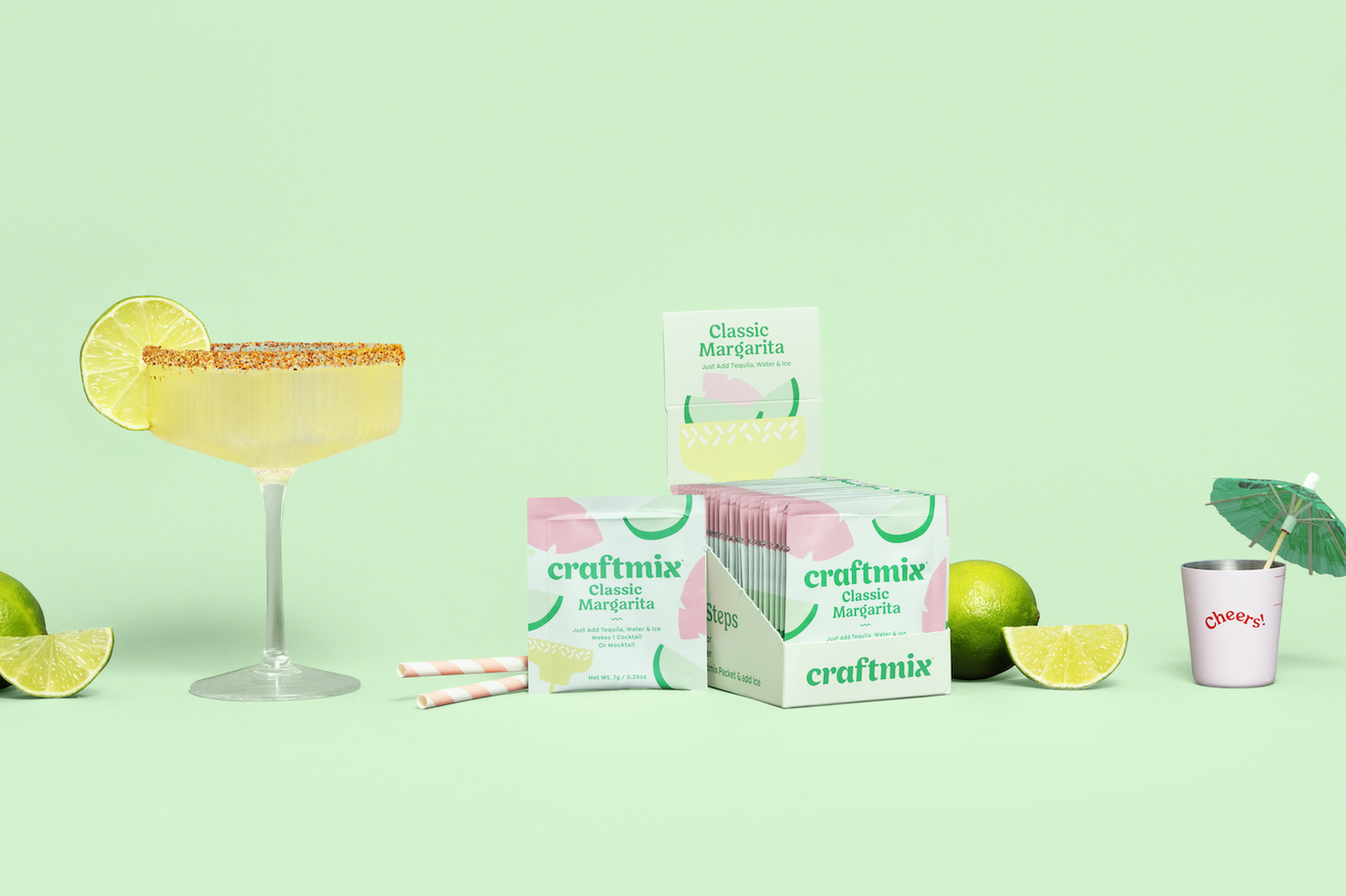 Craftmix - Classic Margarita Cocktail / Mocktail Mixer - Single Packets