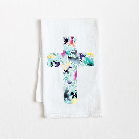 Cross Flour Sack Tea Towel - Amanda Klein Co.