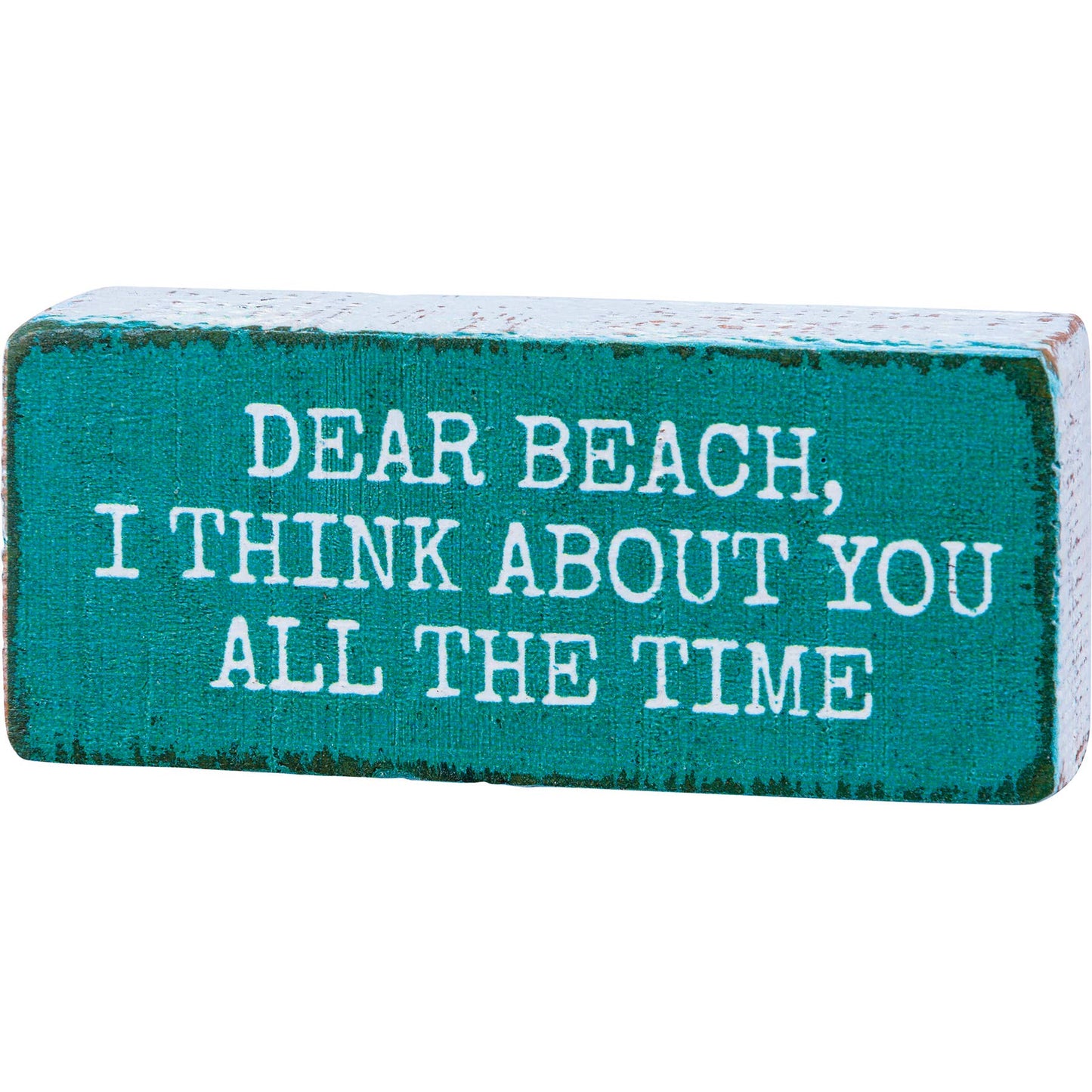 Dear Beach I Think About You All The Time - Sign