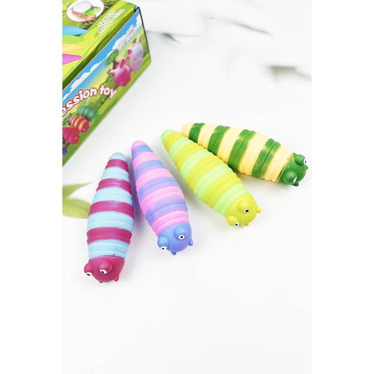 Handheld Caterpillar Squishy Toy - Multi Color