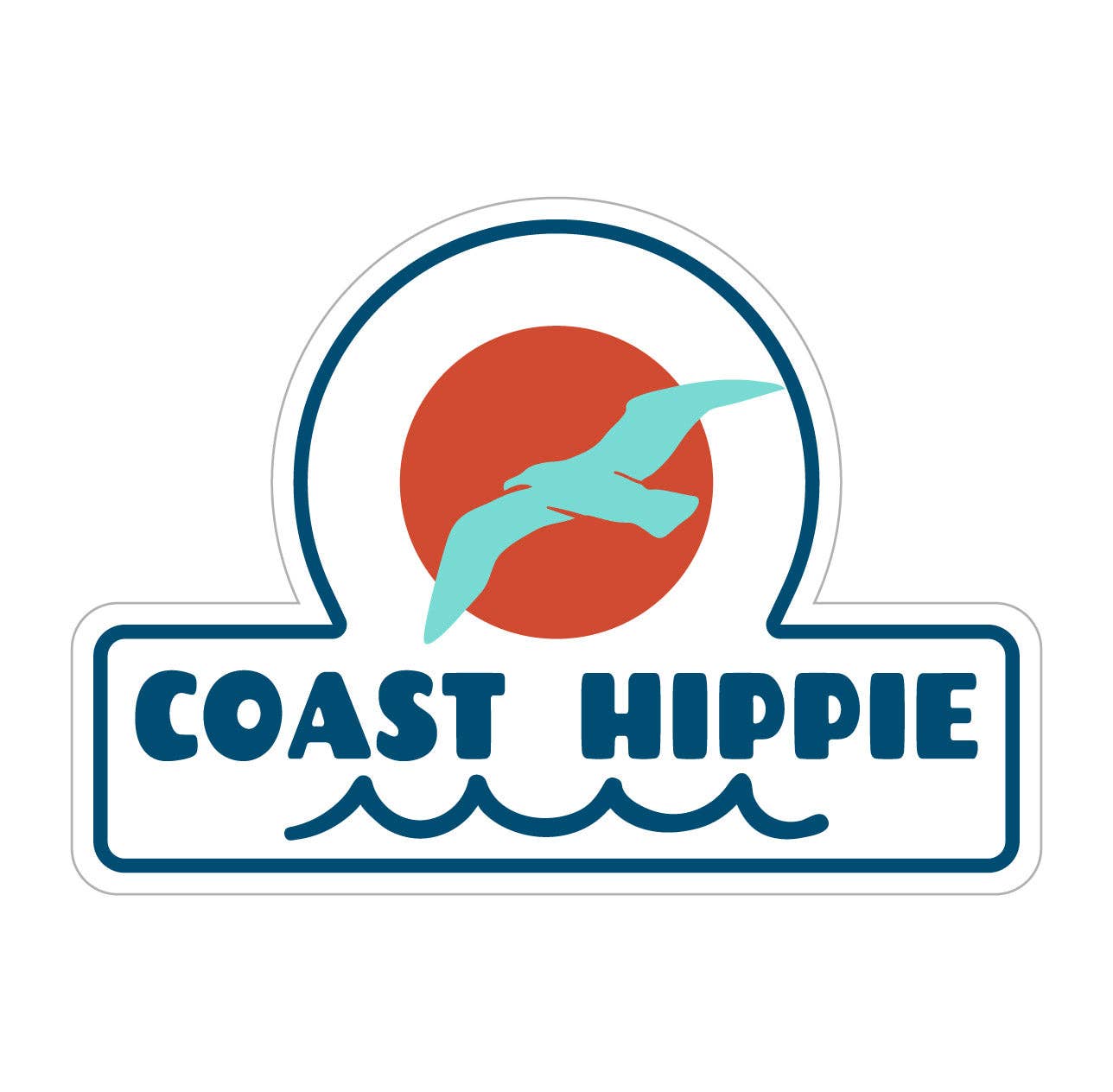 Coast Hippie - Gull Sticker - WHT / OS