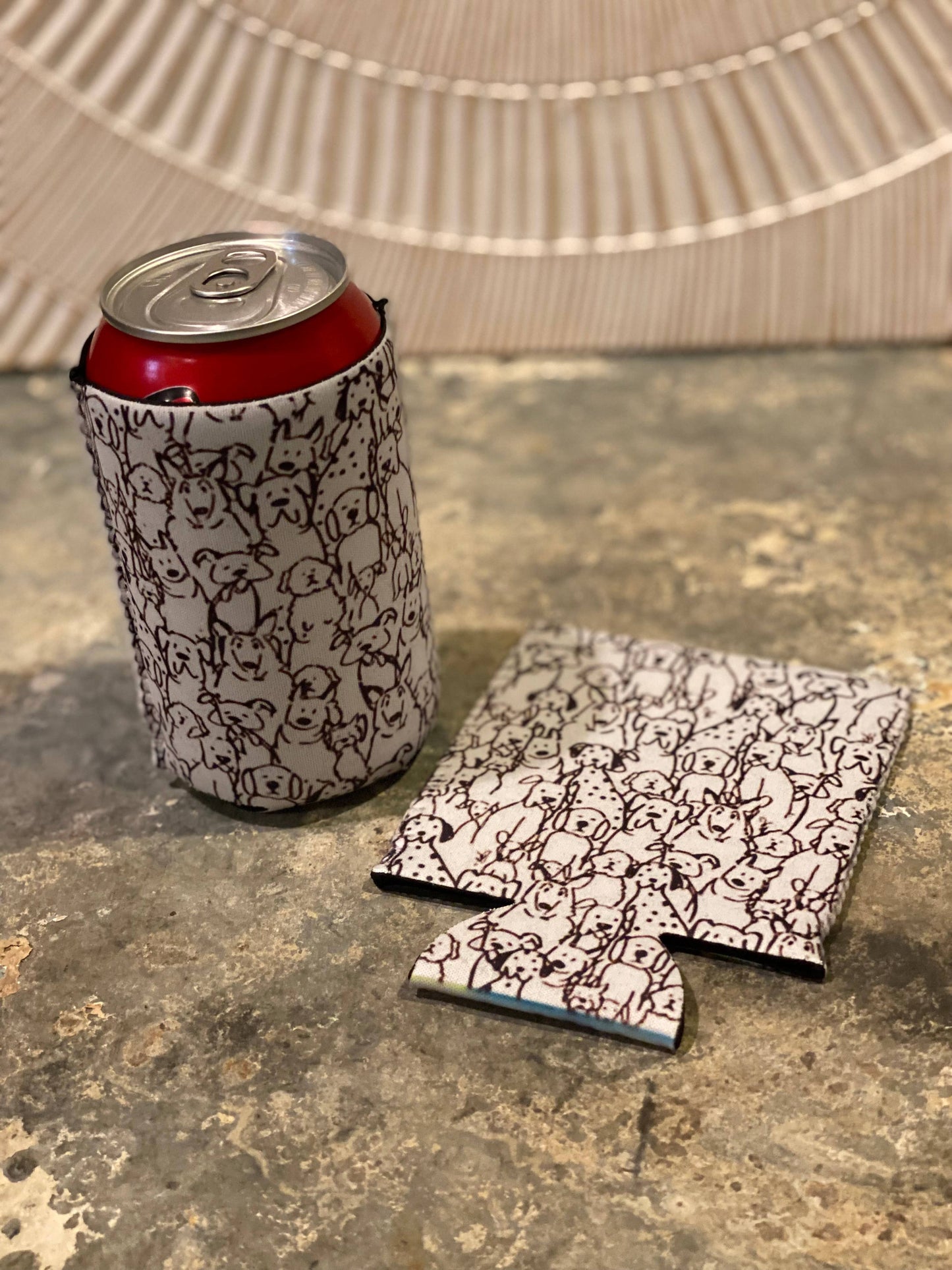 "Dogs" Neoprene Can Sleeve