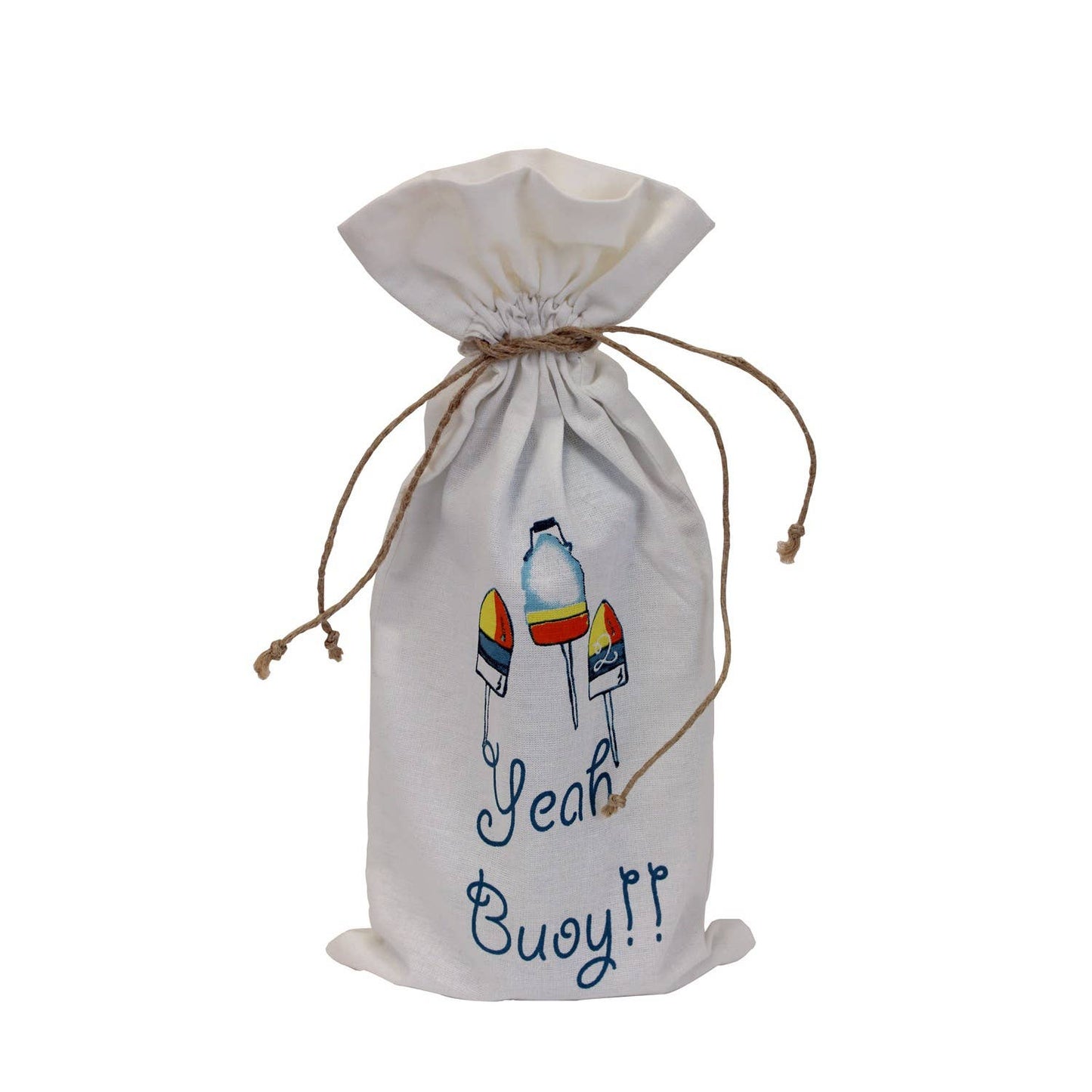 Yeah Buoy! Wine Bag - Beachcombers - 22" Cotton