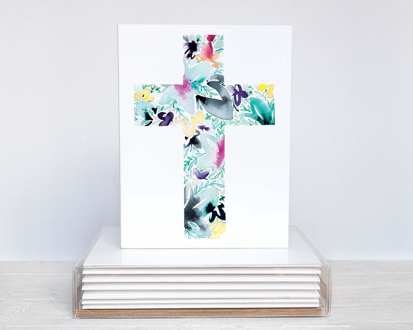 Cross Floral Note Card Stationery Set - Amanda Klein Co.